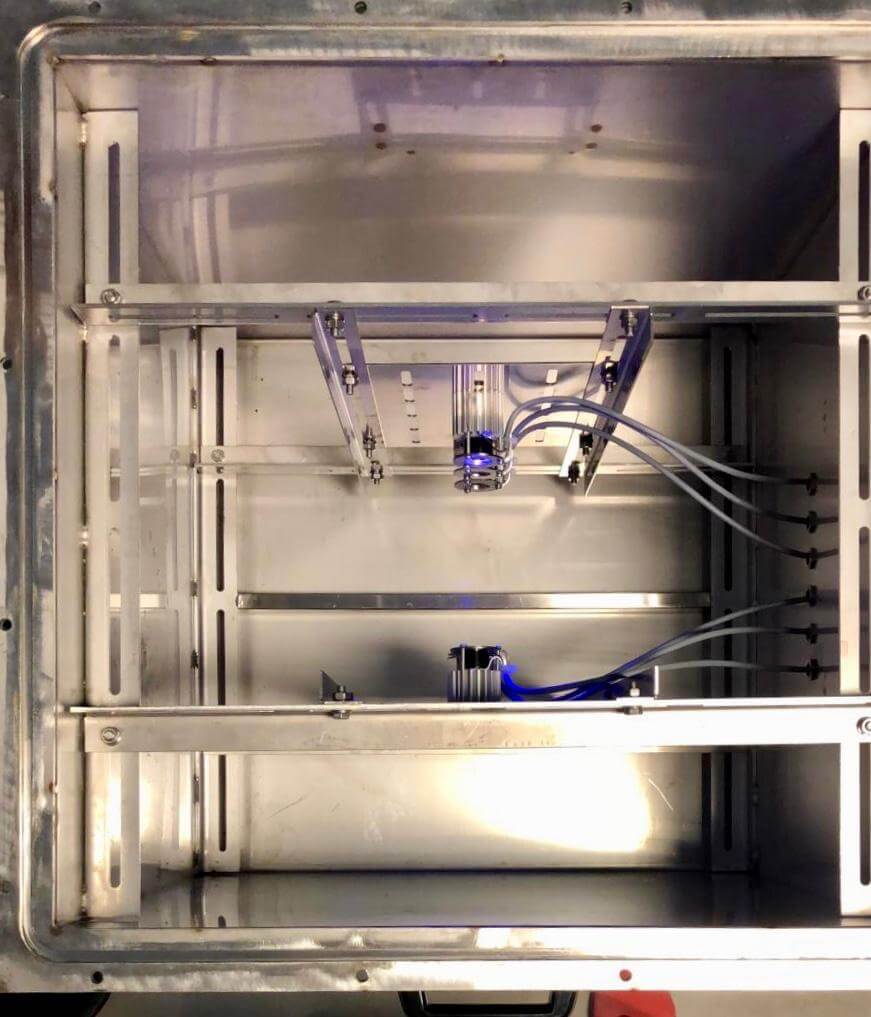 Pilot scale VOC removal system